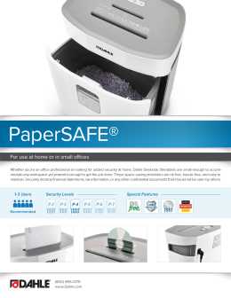 Dahle PaperSAFE 140 Product Sheet