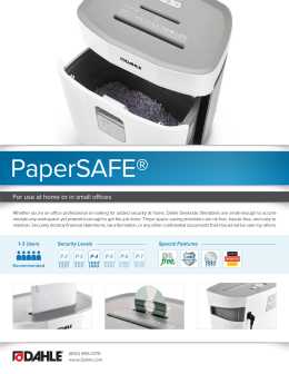 Dahle PaperSAFE 240 Product Sheet