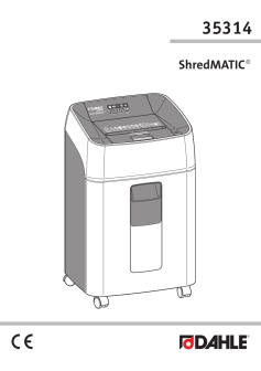 Dahle ShredMATIC® SM 300 Auto-feed User Guide