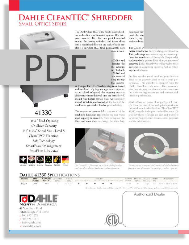 Dahle CleanTEC 41330 Manual